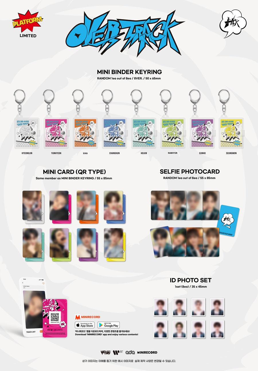 [PRE ORDER] NTX - [OVER TRACK] (BINDER KEYRING Ver.)