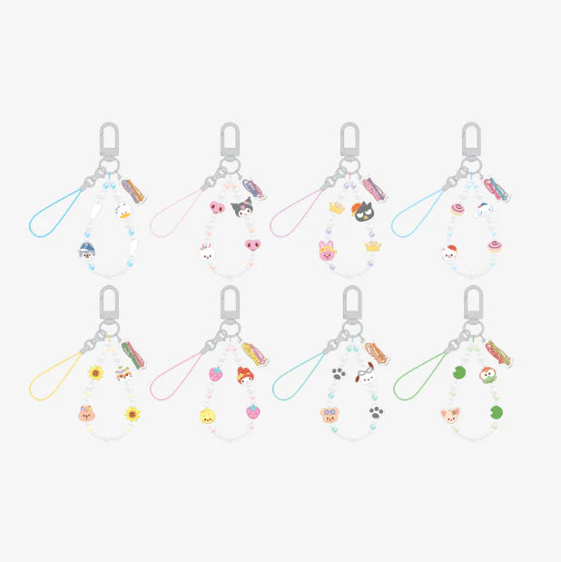 [PRE ORDER] STRAY KIDS  - [SKZOO X SANRIO CHARACTERS]  (Official MD)  PHONE BEADS STRAP KAEPJJANG SHOP (캡짱 숍)