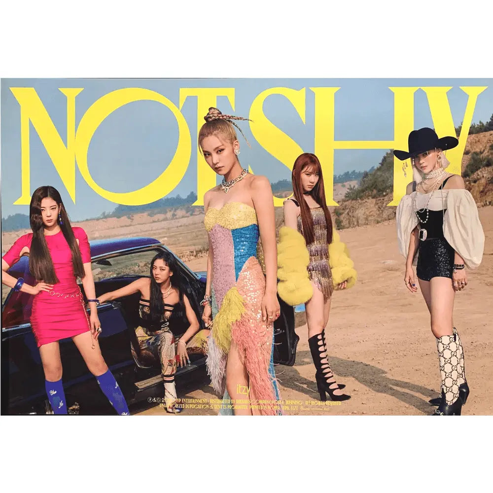 [POSTER] ITZY- [NOT SHY] - KAEPJJANG SHOP (캡짱 숍)