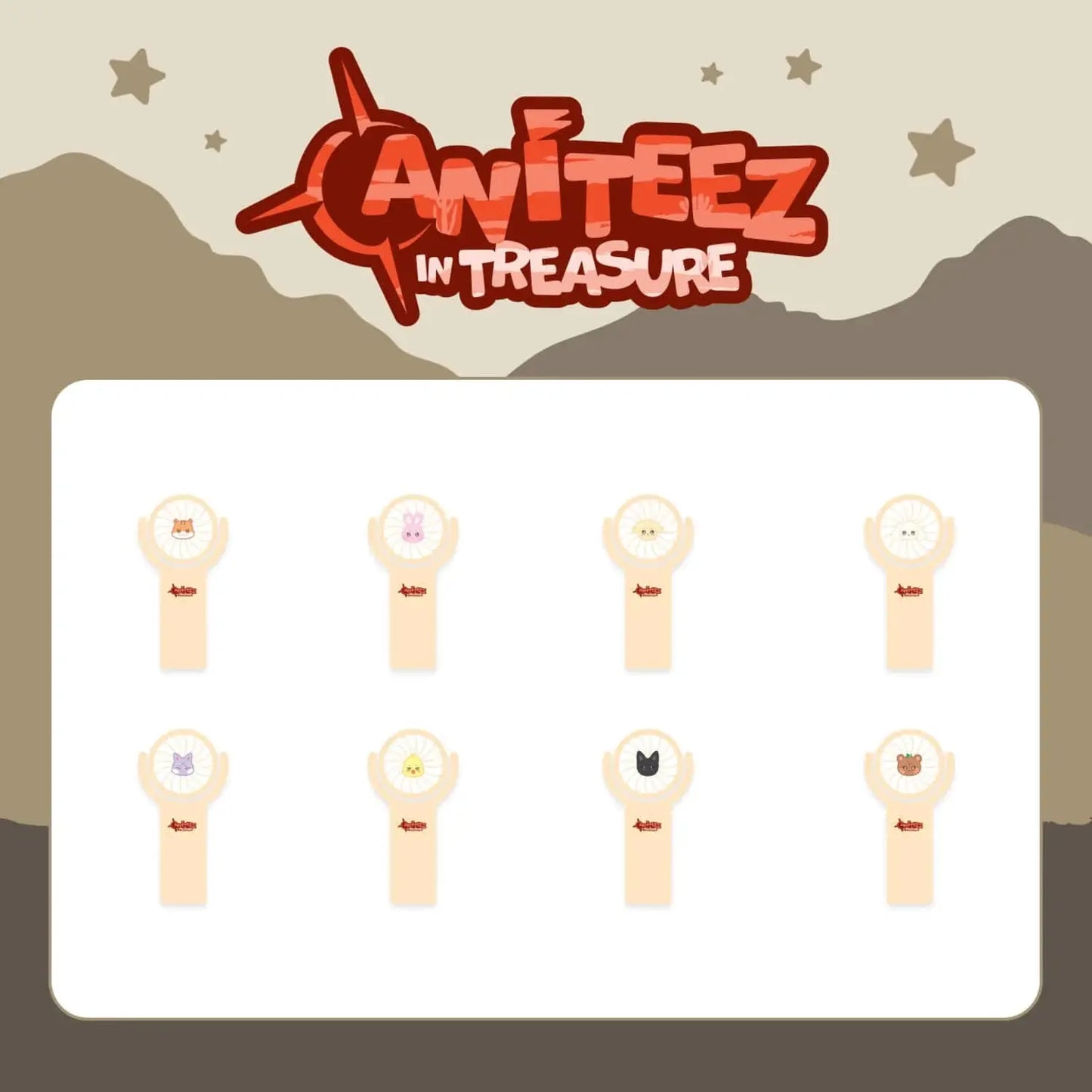 [PRE ORDER] ANITEEZ IN TREASURE (Official MD)  MINI FAN KAEPJJANG SHOP (캡짱 숍)