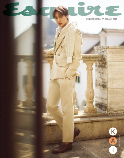 [PRE ORDER] ESQUIRE MAGAZINE (2025 April Issue) / Cover : KAI KAEPJJANG SHOP (캡짱 숍)
