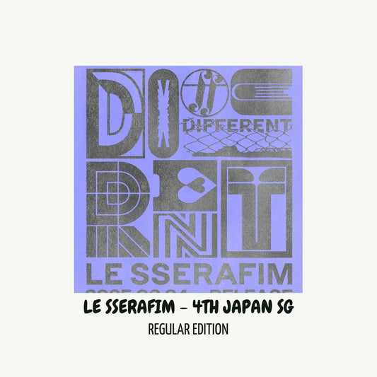 [PRE ORDER] LE SSERAFIM - 4th JAPAN SINGLE [DIFFERENT] (Regular Edition) KAEPJJANG SHOP (캡짱 숍)