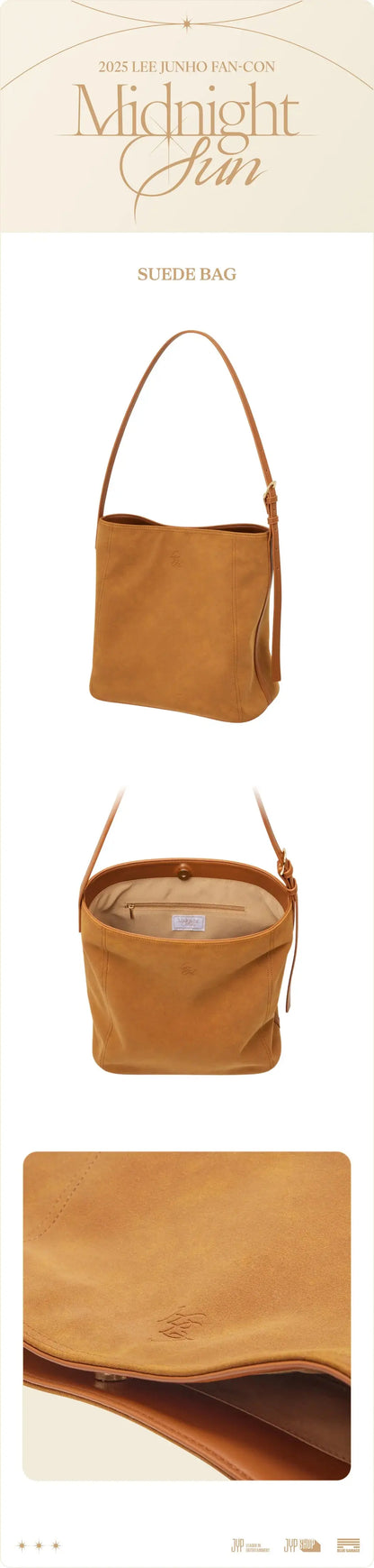 [PRE ORDER] LEE JUNHO  - 2025 FAN CON [MIDNIGHT SUN]  (Official MD)  SUEDE BAG KAEPJJANG SHOP (캡짱 숍)