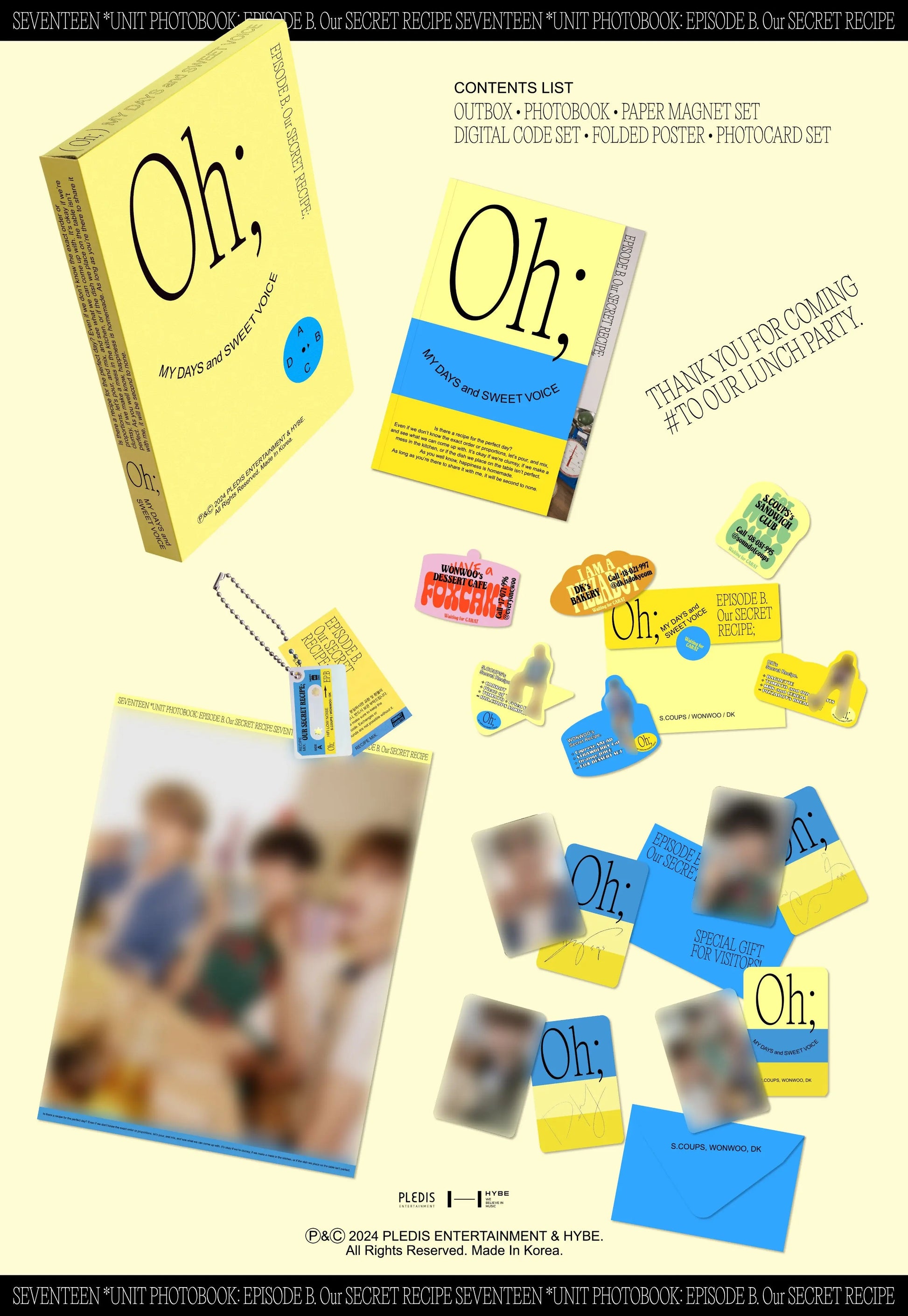 [PRE ORDER] SEVENTEEN - UNIT PHOTOBOOK (EPISODE B) KAEPJJANG SHOP (캡짱 숍)