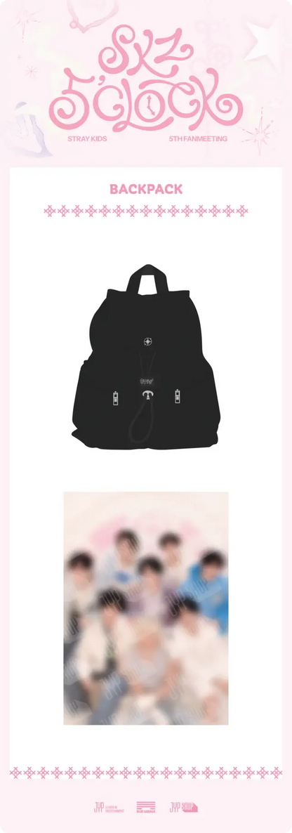 [PRE ORDER] STRAY KIDS - [SKZ 5'CLOCK] (Official MD) BACKPACK KAEPJJANG SHOP (캡짱 숍)