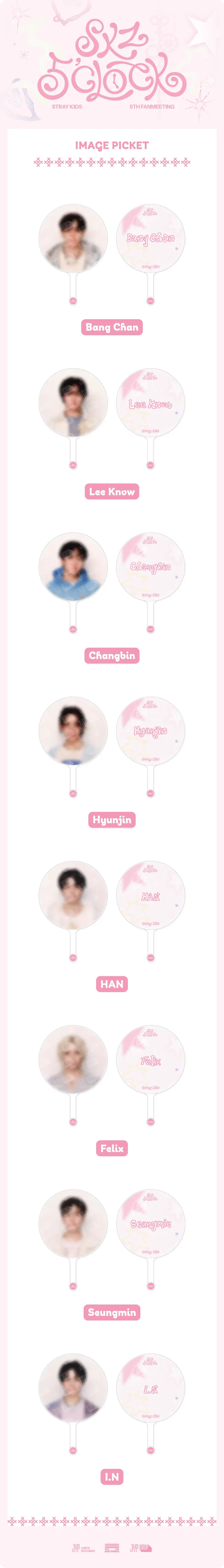[PRE ORDER] STRAY KIDS -  [SKZ 5'CLOCK] (Official MD) IMAGE PICKET KAEPJJANG SHOP (캡짱 숍)