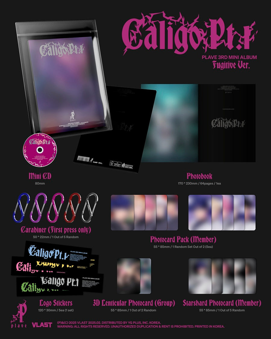 [PRE ORDER] PLAVE - [CALIGO PART.1] (Fugitive Ver.)