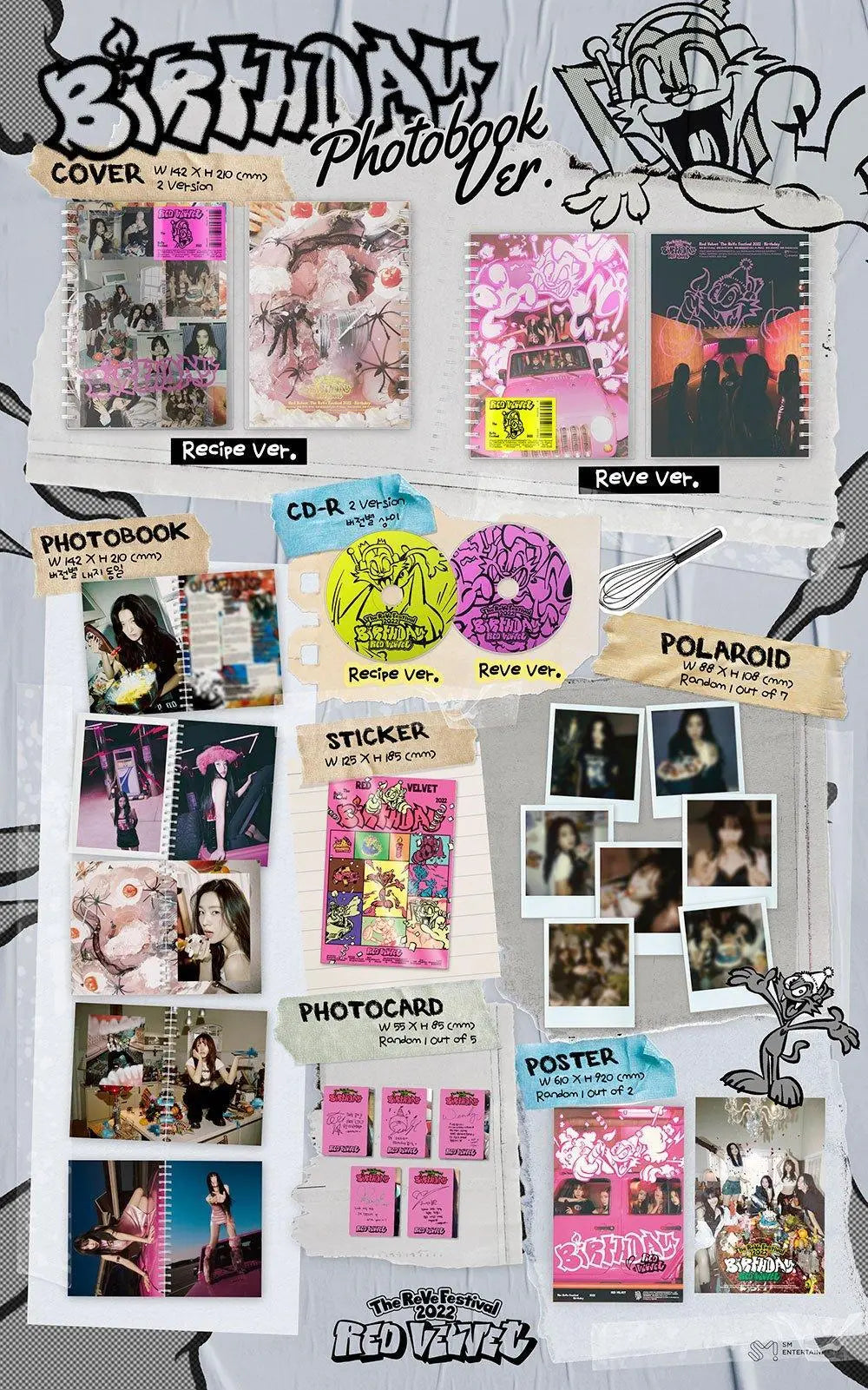 RED VELVET - [The ReVe Festival 2022 : Birthday] (Photobook Vers.) - KAEPJJANG SHOP (캡짱 숍)