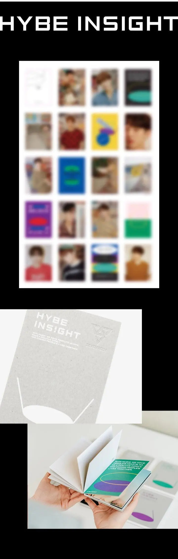 SEVENTEEN - HYBE INSIGHT Goods - Postcard Book - KAEPJJANG SHOP (캡짱 숍)