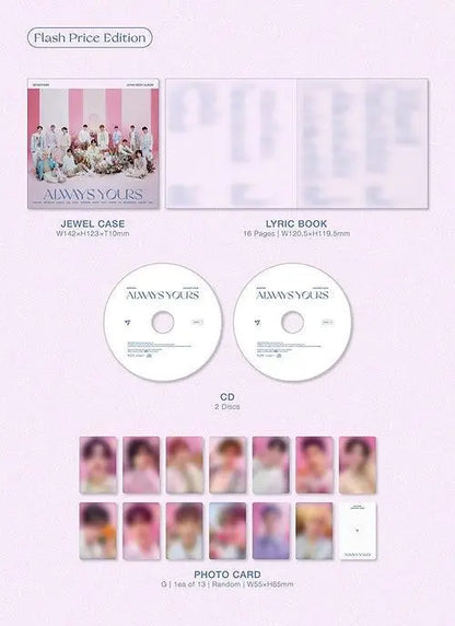 SEVENTEEN - Japan Best Album [ALWAYS YOURS] ( Flash Price Edition) - KAEPJJANG SHOP (캡짱 숍)