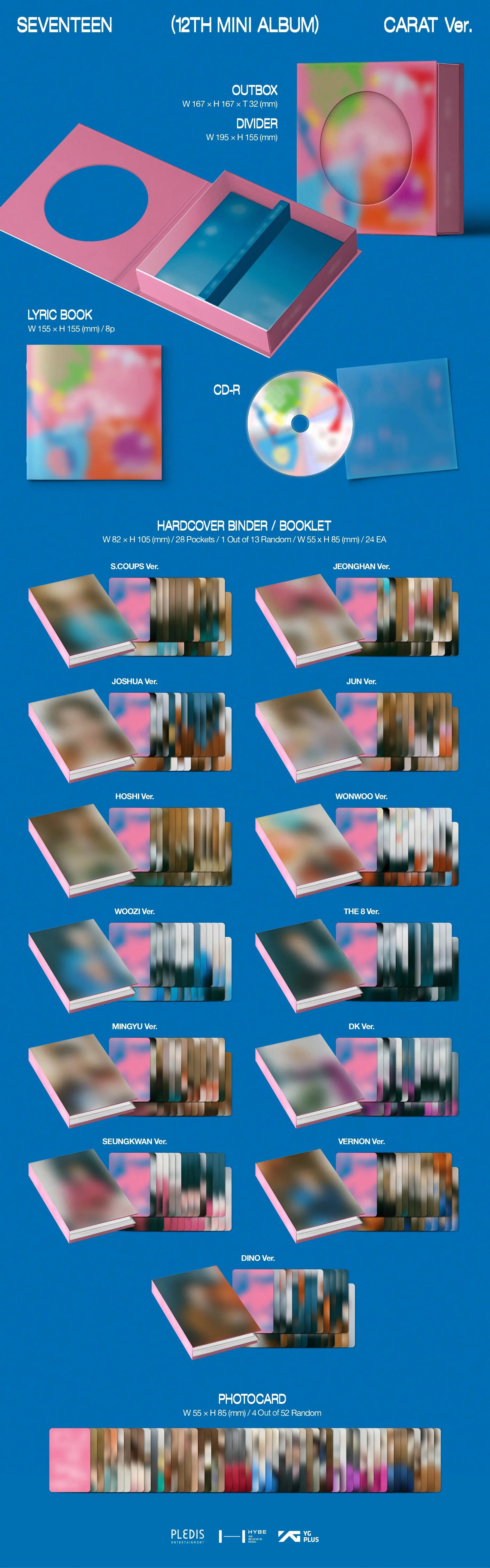 [PRE ORDER] SEVENTEEN - [SPILL THE FEELS] (Carat Ver.) (P.O.B Weverse Shop Gift) - KAEPJJANG SHOP (캡짱 숍)