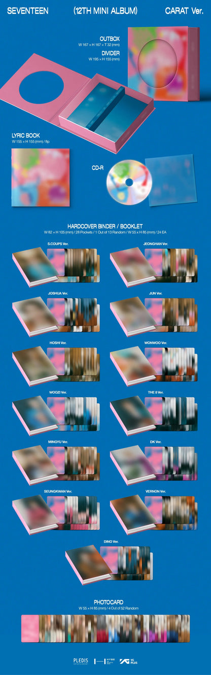 [PRE ORDER] SEVENTEEN - [SPILL THE FEELS] (Carat Ver.) (P.O.B Weverse Shop Gift) - KAEPJJANG SHOP (캡짱 숍)