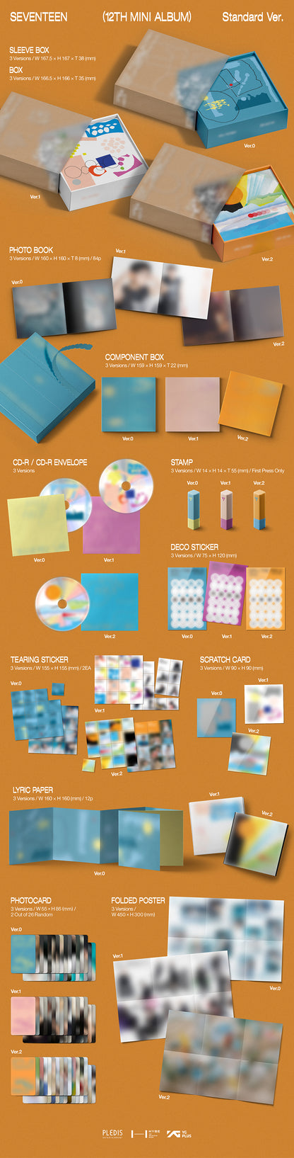 [PRE ORDER] SEVENTEEN - [SPILL THE FEELS] (P.O.B Weverse Shop Gift) - KAEPJJANG SHOP (캡짱 숍)