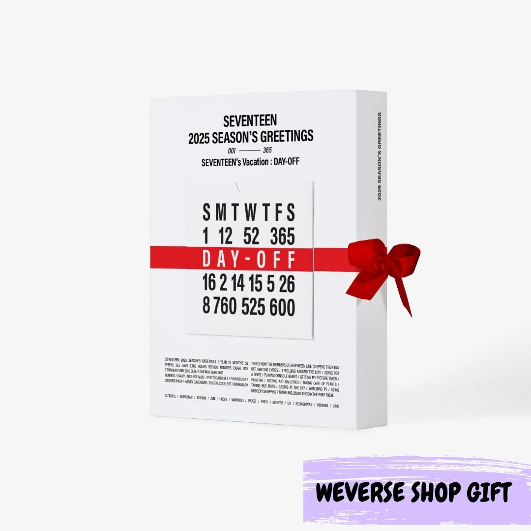 SEVENTEEN - 2025 SEASON’S GREETINGS [VACATION : DAY-OFF] (P.O.B WEVERSE SHOP)