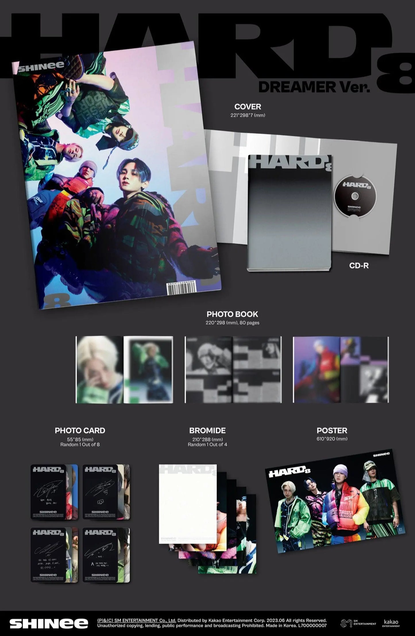 SHINee - Album Vol.8 [HARD] (Photobook Ver.) - KAEPJJANG SHOP (캡짱 숍)