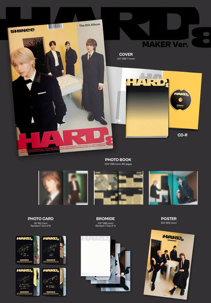 SHINee - Album Vol.8 [HARD] (Photobook Ver.) - KAEPJJANG SHOP (캡짱 숍)