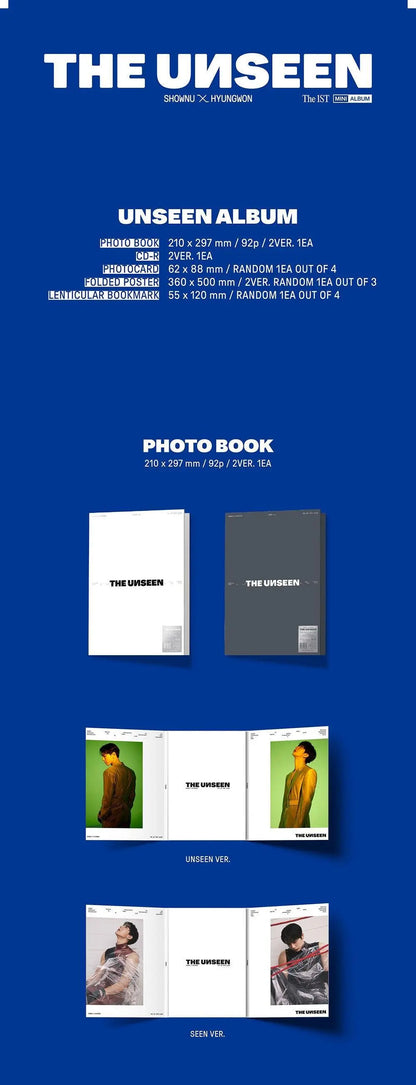 SHOWNU x HYUNGWON (MONSTA X) - Mini Album Vol.1 [THE UNSEEN] (Edition Limitée) - KAEPJJANG SHOP (캡짱 숍)