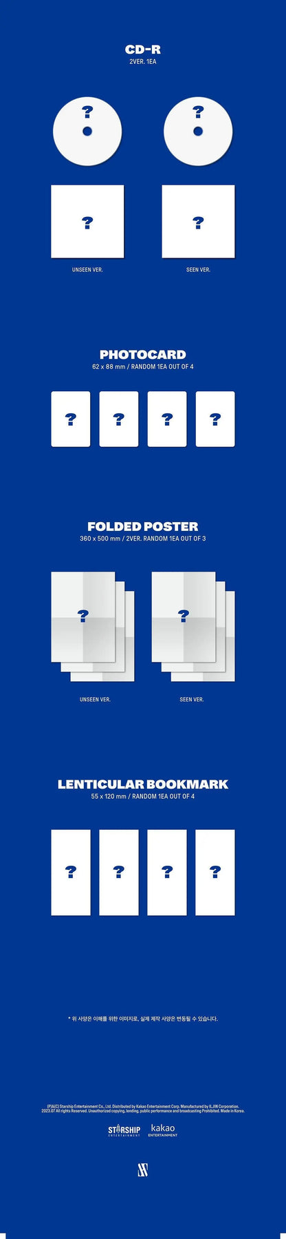 SHOWNU x HYUNGWON (MONSTA X) - Mini Album Vol.1 [THE UNSEEN] (Edition Limitée) - KAEPJJANG SHOP (캡짱 숍)
