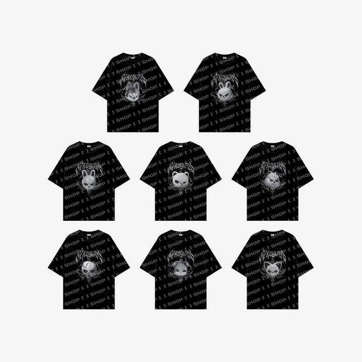 [PRE ORDER] STRAY KIDS - [DOMINATE WORLD TOUR] (Official MD)  EVIL SKZOO T-SHIRT KAEPJJANG SHOP (캡짱 숍)