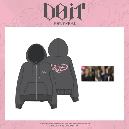 [PRE ORDER] STRAY KIDS -  [DO IT] POP UP STORE (Official MD) (ZIP-UP HOODIE) KAEPJJANG SHOP (캡짱 숍)