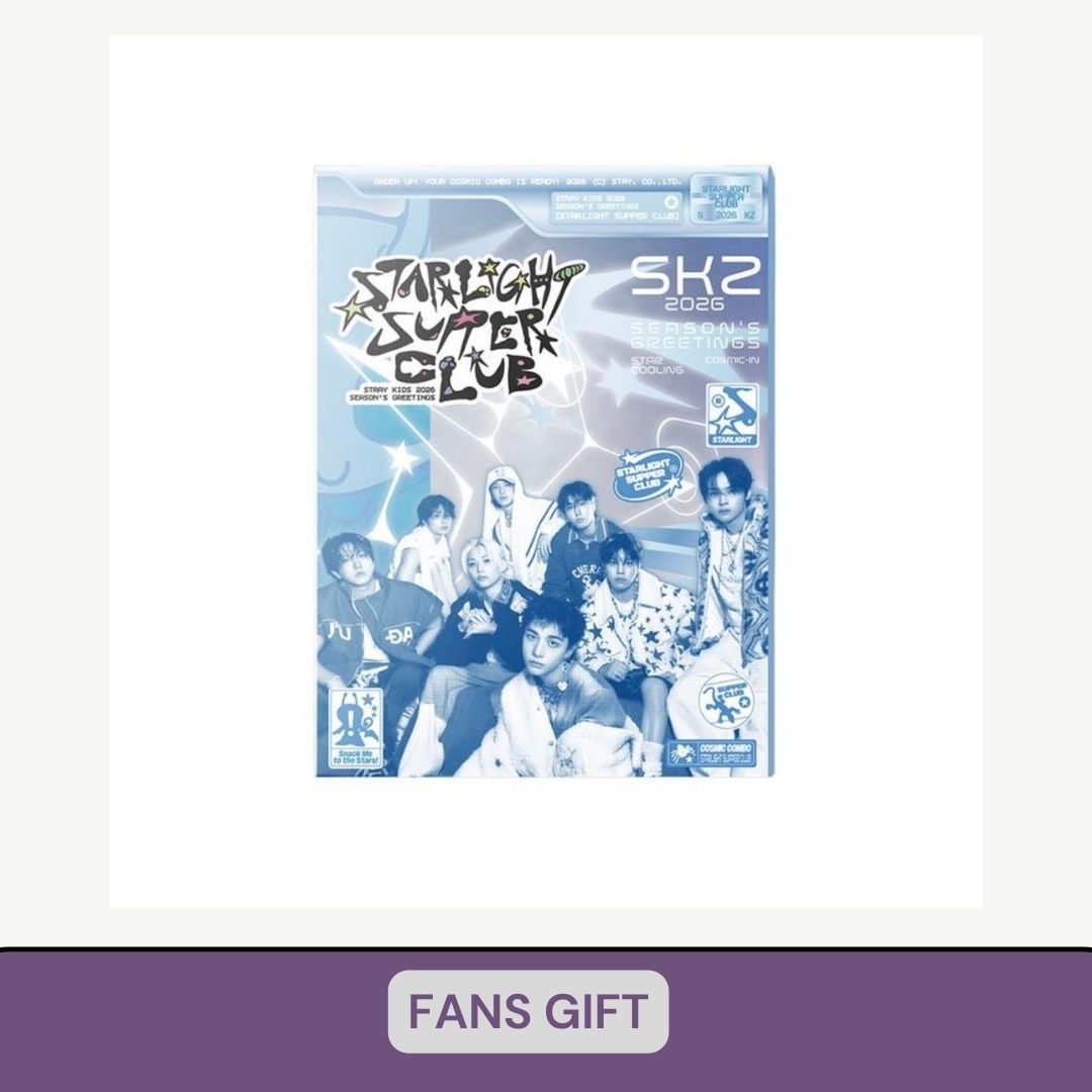 [PRE ORDER] STRAY KIDS - 2026 SEASON’S GREETINGS [STRAIGHT SUPPER CLUB]  (POB FANS GIFT) KAEPJJANG SHOP (캡짱 숍)