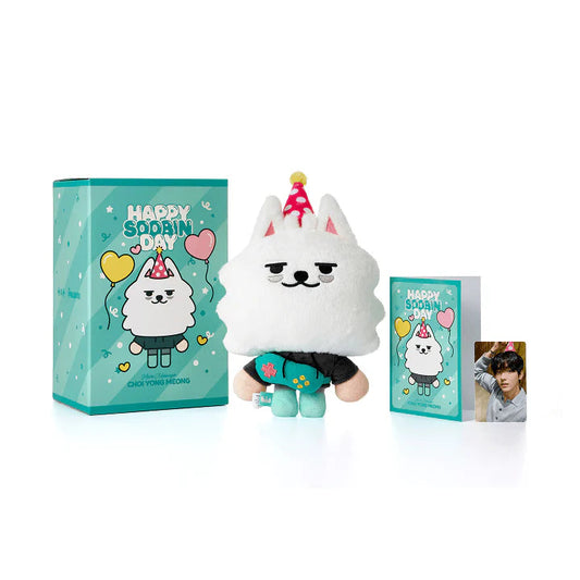 [PRE ORDER] SOOBIN -  [HAPPY SOOBIN DAY] (Official MD)  HEART MESSENGER CHOI YONG MEONG PLUSH SET KAEPJJANG SHOP (캡짱 숍)