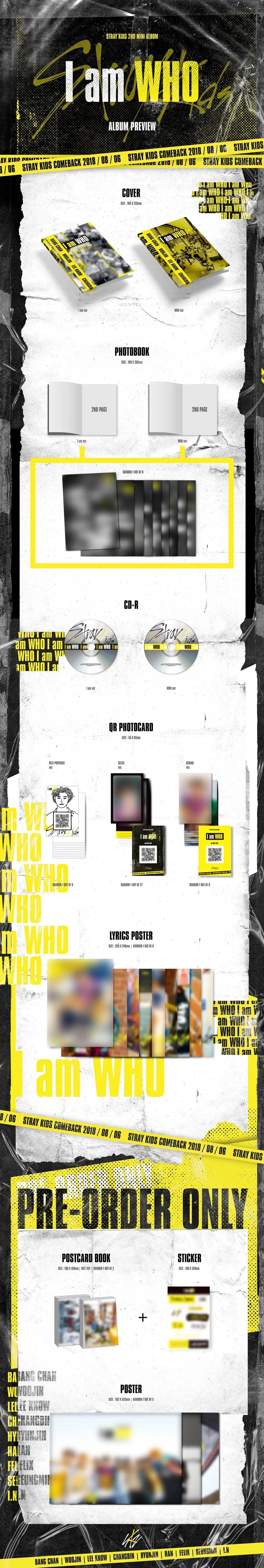 STRAY KIDS - Mini Album Vol.2 [I am WHO] - KAEPJJANG SHOP (캡짱 숍)