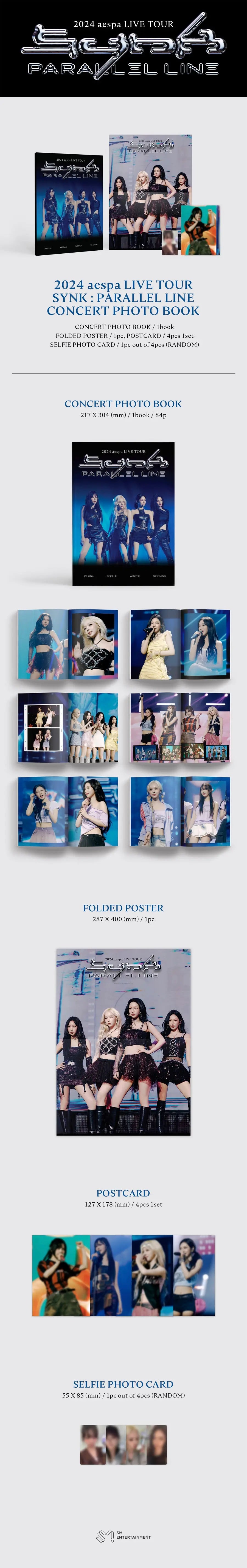 [SUR DEMANDE] AESPA - 2024 aespa LIVE TOUR 'SYNK : PARALLEL LINE' CONCERT PHOTO BOOK KAEPJJANG SHOP (캡짱 숍)