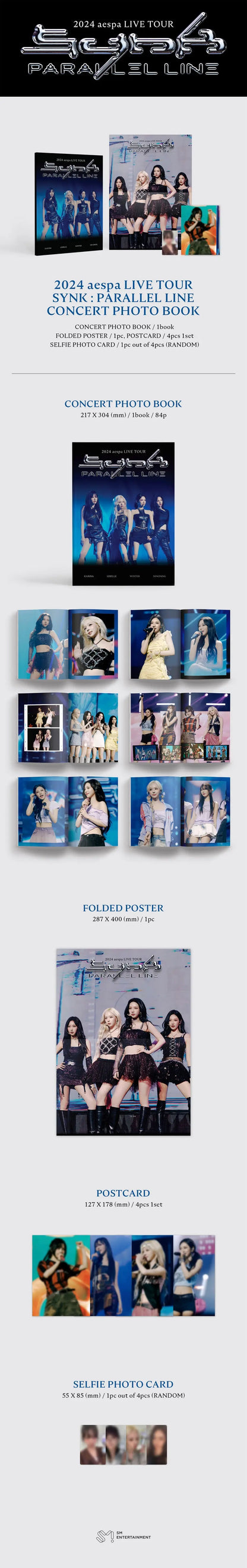 [SUR DEMANDE] AESPA - 2024 aespa LIVE TOUR 'SYNK : PARALLEL LINE' CONCERT PHOTO BOOK KAEPJJANG SHOP (캡짱 숍)