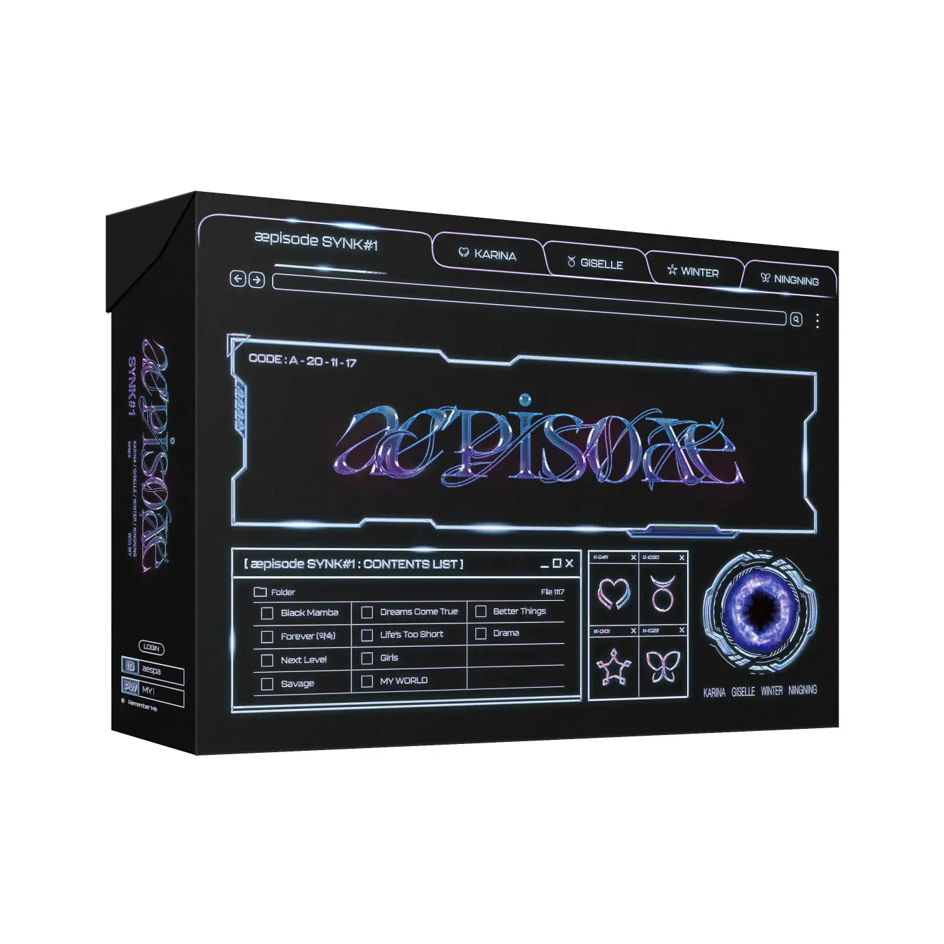 [SUR DEMANDE] AESPA  - [æpisode SYNK#1] BLU RAY Ver. KAEPJJANG SHOP (캡짱 숍)