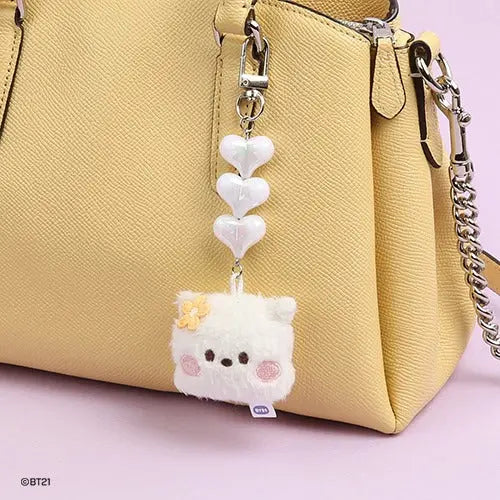 [SUR DEMANDE] BT21 - MININI BEADS PLUSH KEYRING FACE KAEPJJANG SHOP (캡짱 숍)