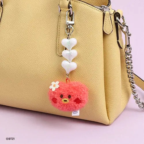 [SUR DEMANDE] BT21 - MININI BEADS PLUSH KEYRING FACE KAEPJJANG SHOP (캡짱 숍)