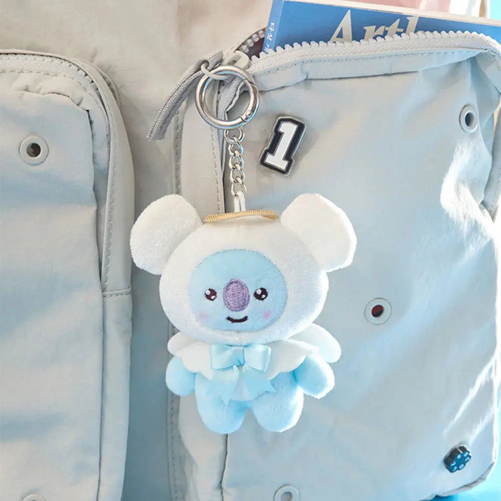 [SUR DEMANDE] BT21 - [ANGEL & VILLAIN] ANGEL PLUSH KEYRING KAEPJJANG SHOP (캡짱 숍)