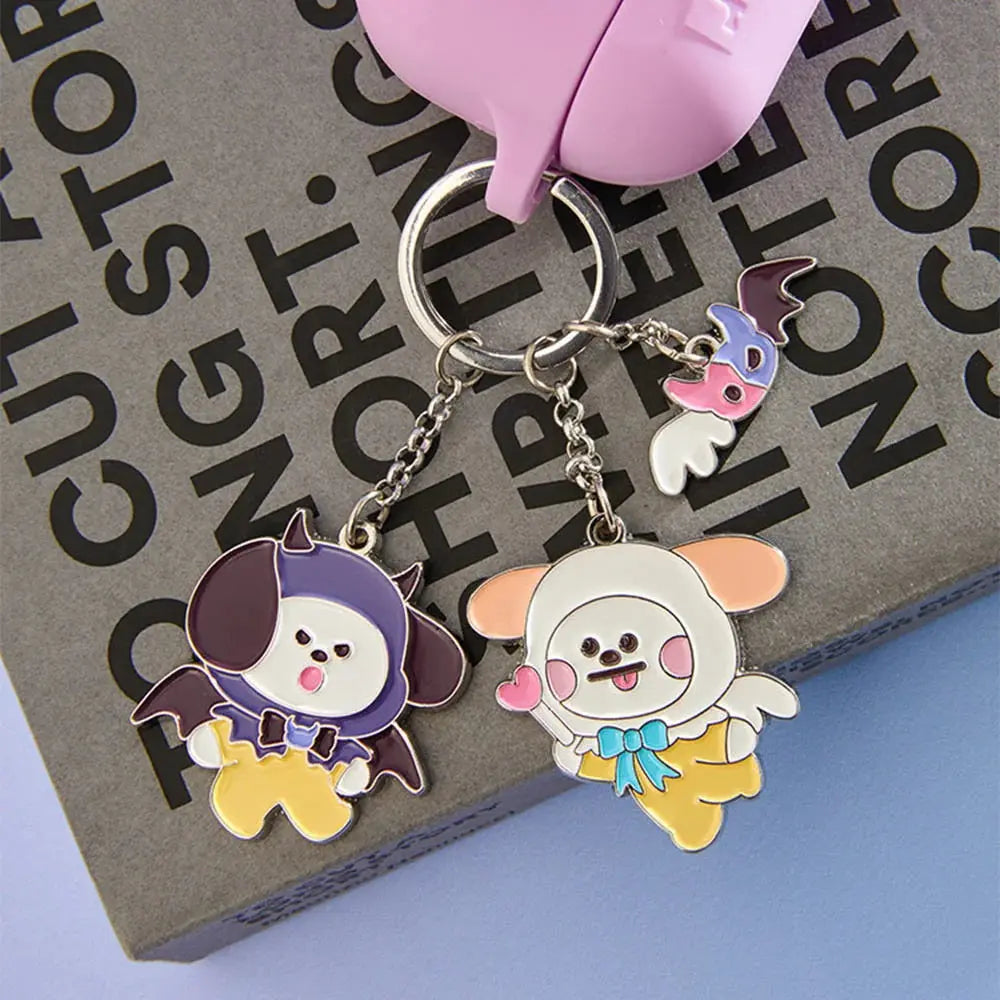 [SUR DEMANDE] BT21 - [ANGEL & VILLAIN] METAL KEYRING KAEPJJANG SHOP (캡짱 숍)