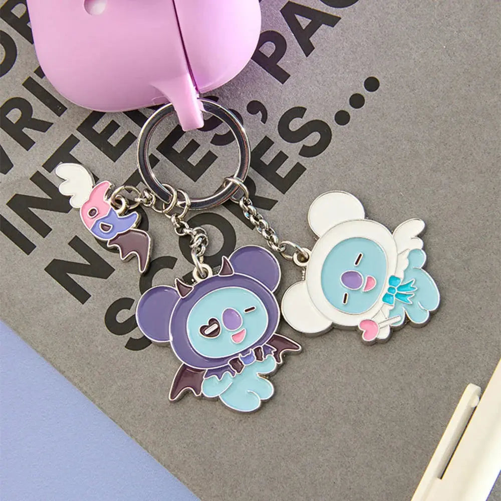[SUR DEMANDE] BT21 - [ANGEL & VILLAIN] METAL KEYRING KAEPJJANG SHOP (캡짱 숍)
