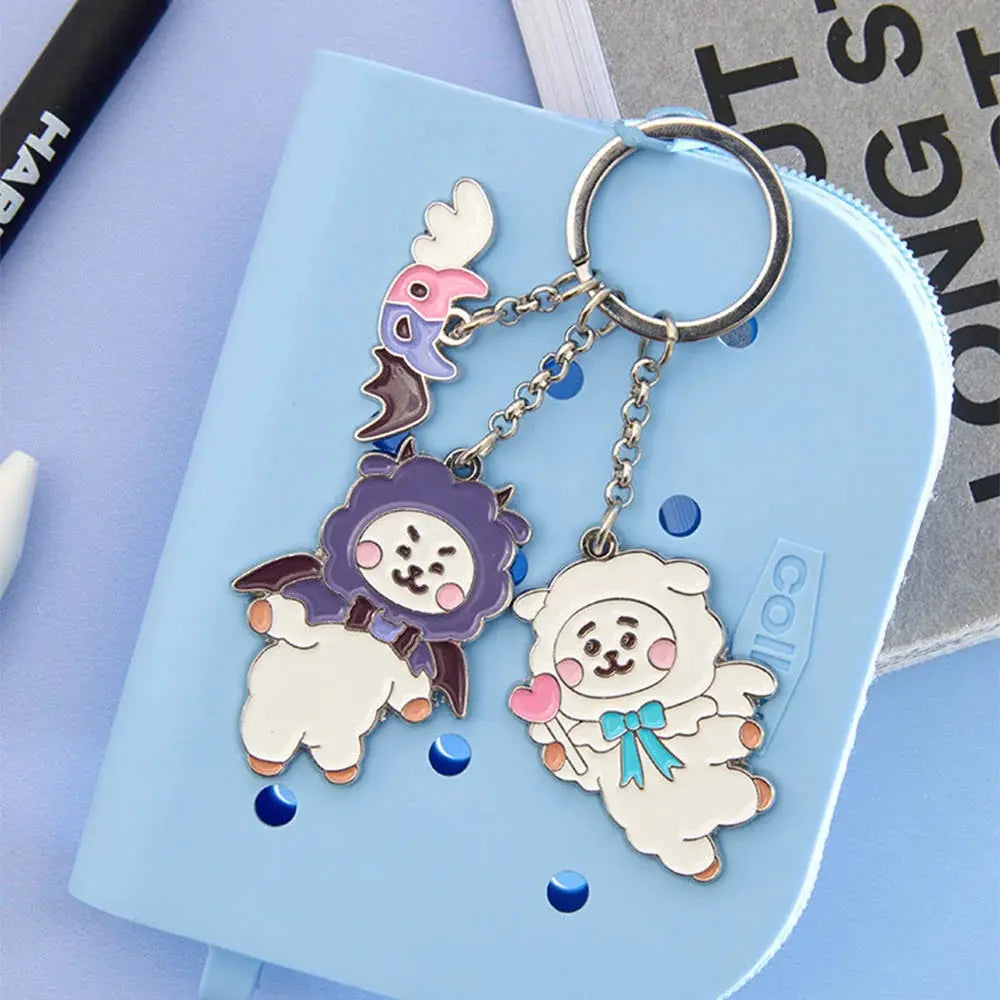 [SUR DEMANDE] BT21 - [ANGEL & VILLAIN] METAL KEYRING KAEPJJANG SHOP (캡짱 숍)