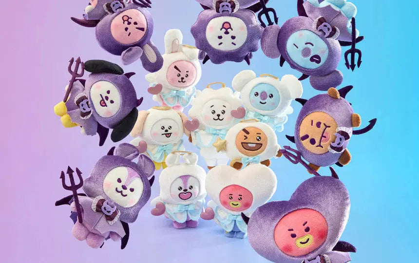 [SUR DEMANDE] BT21 - [ANGEL & VILLAIN] VILLAIN PLUSH KAEPJJANG SHOP (캡짱 숍)