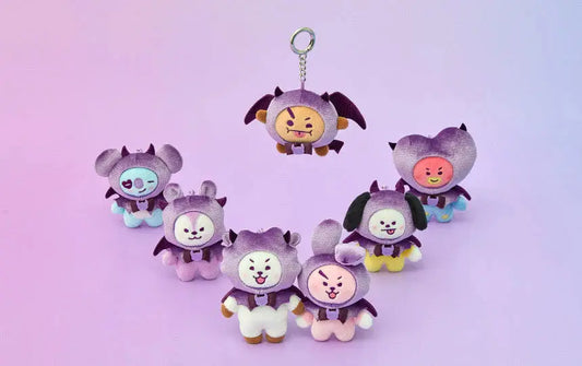 [SUR DEMANDE] BT21 - [ANGEL & VILLAIN] VILLAIN PLUSH KEYRING KAEPJJANG SHOP (캡짱 숍)