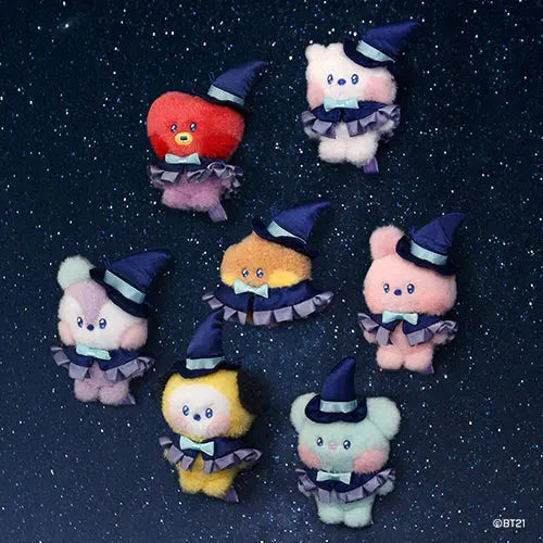[SUR DEMANDE] BT21 - [MAGICIAN] SMALL MININI PLUSH KEYRING KAEPJJANG SHOP (캡짱 숍)