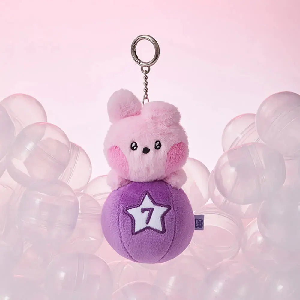 [SUR DEMANDE] BT21 - [MININI LUCKY GATCHA] DOLL KEYRING KAEPJJANG SHOP (캡짱 숍)