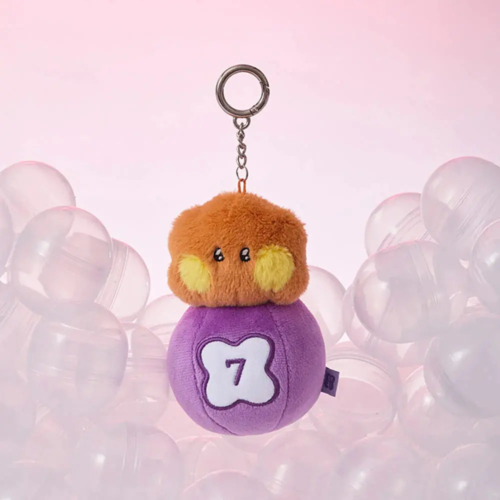 [SUR DEMANDE] BT21 - [MININI LUCKY GATCHA] DOLL KEYRING KAEPJJANG SHOP (캡짱 숍)