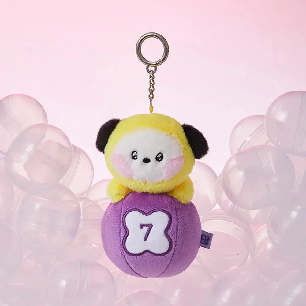[SUR DEMANDE] BT21 - [MININI LUCKY GATCHA] DOLL KEYRING KAEPJJANG SHOP (캡짱 숍)