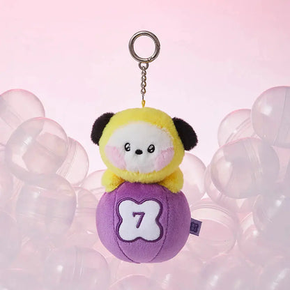 [SUR DEMANDE] BT21 - [MININI LUCKY GATCHA] DOLL KEYRING KAEPJJANG SHOP (캡짱 숍)