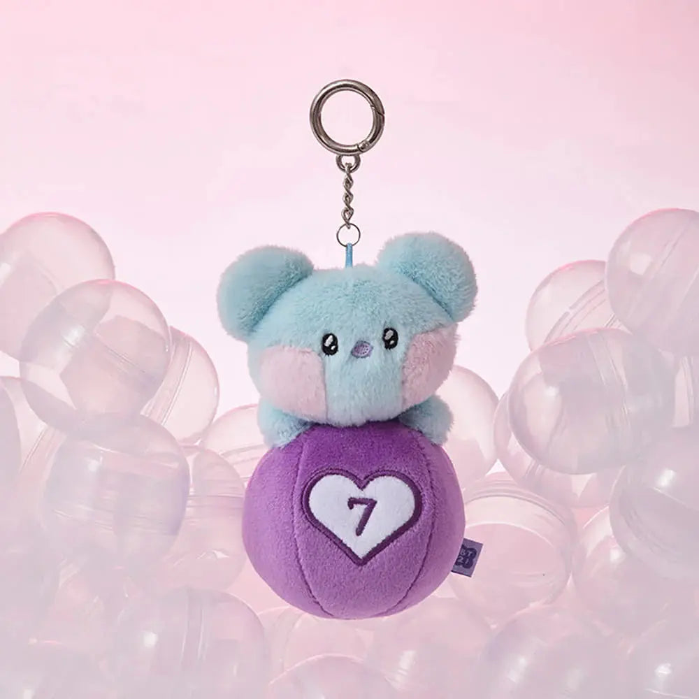 [SUR DEMANDE] BT21 - [MININI LUCKY GATCHA] DOLL KEYRING KAEPJJANG SHOP (캡짱 숍)