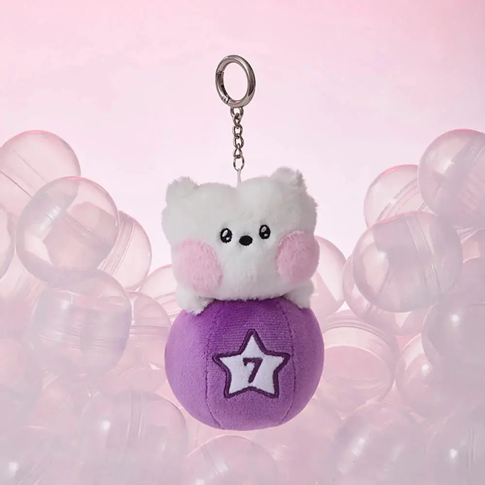 [SUR DEMANDE] BT21 - [MININI LUCKY GATCHA] DOLL KEYRING KAEPJJANG SHOP (캡짱 숍)