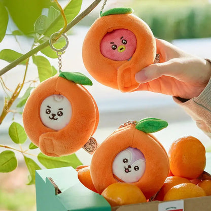 [SUR DEMANDE] BT21 - [ORANGE PARTY] BABY DOLL KEYRING KAEPJJANG SHOP (캡짱 숍)