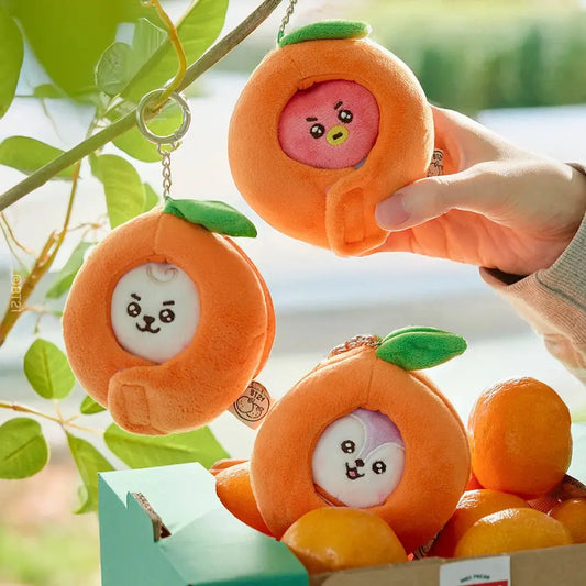 [SUR DEMANDE] BT21 - [ORANGE PARTY] BABY DOLL KEYRING KAEPJJANG SHOP (캡짱 숍)