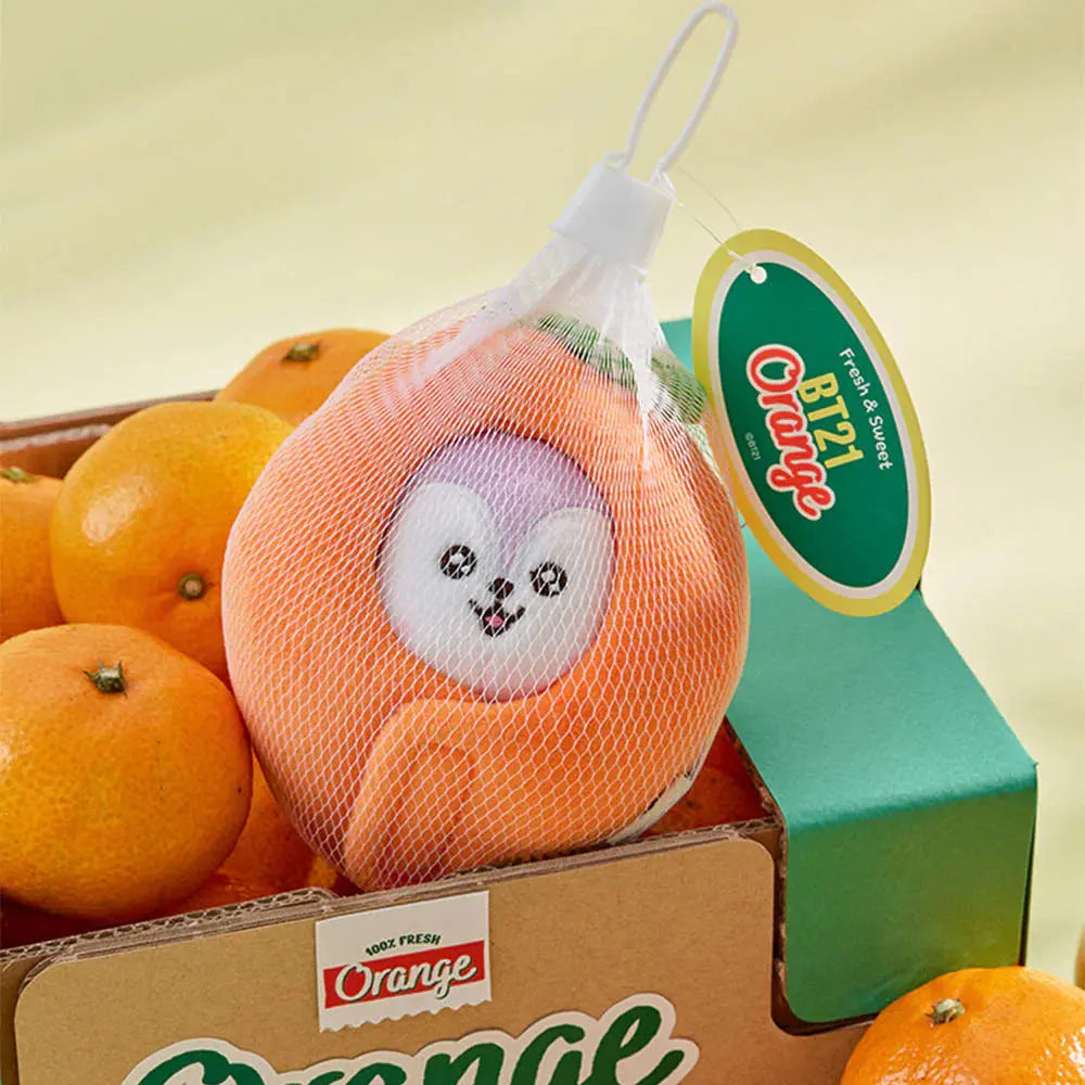 [SUR DEMANDE] BT21 - [ORANGE PARTY] BABY DOLL KEYRING KAEPJJANG SHOP (캡짱 숍)