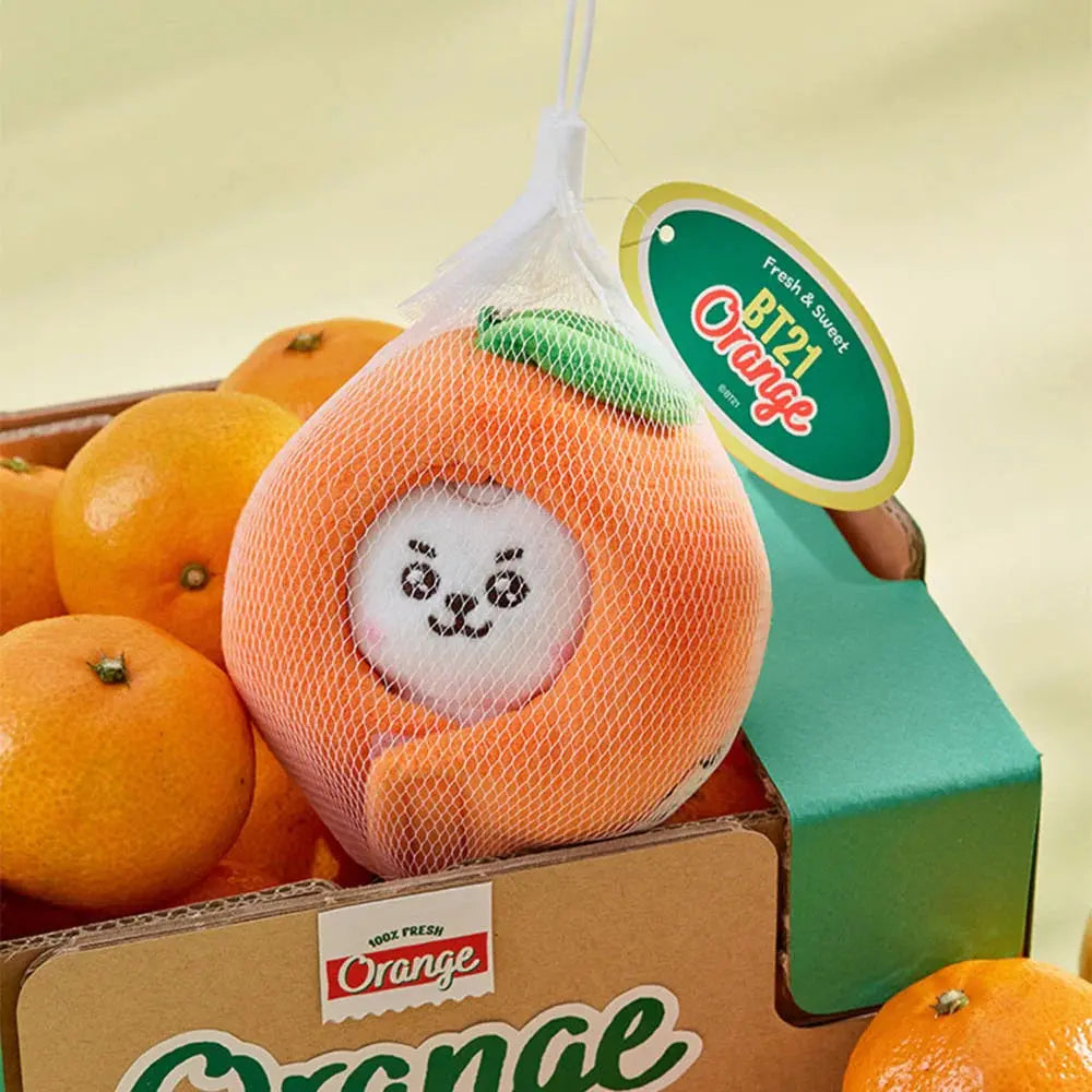 [SUR DEMANDE] BT21 - [ORANGE PARTY] BABY DOLL KEYRING KAEPJJANG SHOP (캡짱 숍)