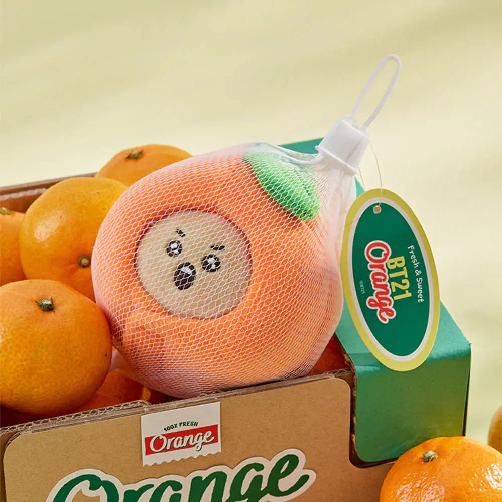 [SUR DEMANDE] BT21 - [ORANGE PARTY] BABY DOLL KEYRING KAEPJJANG SHOP (캡짱 숍)